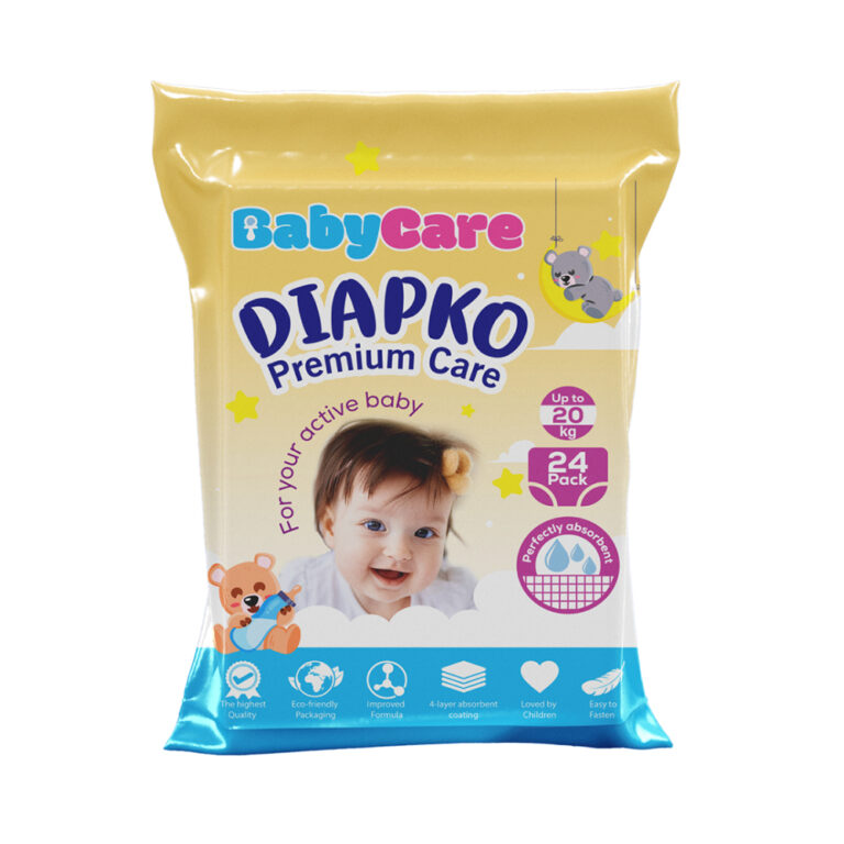 BabyCare Gentle Touch Diapers, Size 4, 148 Count