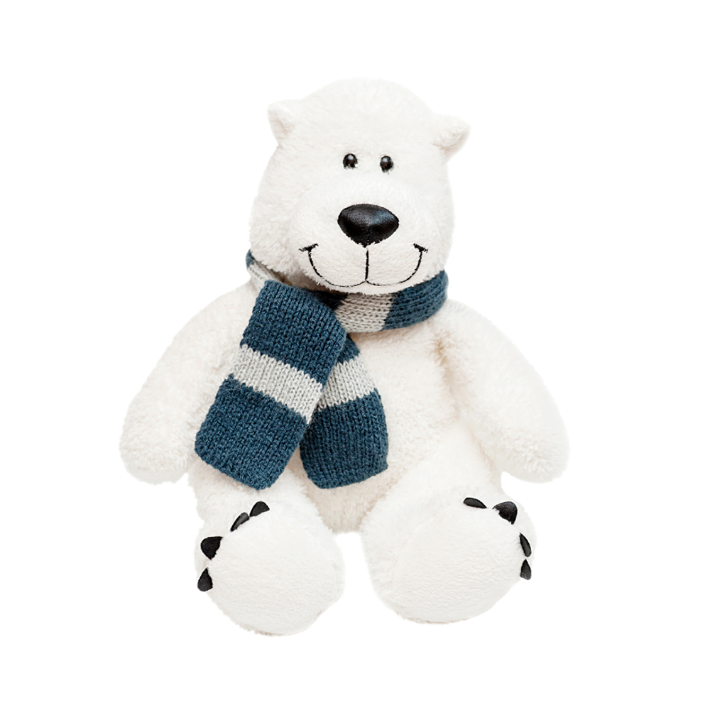White Bear Stuffed Animal for Baby, Toddler, Kids